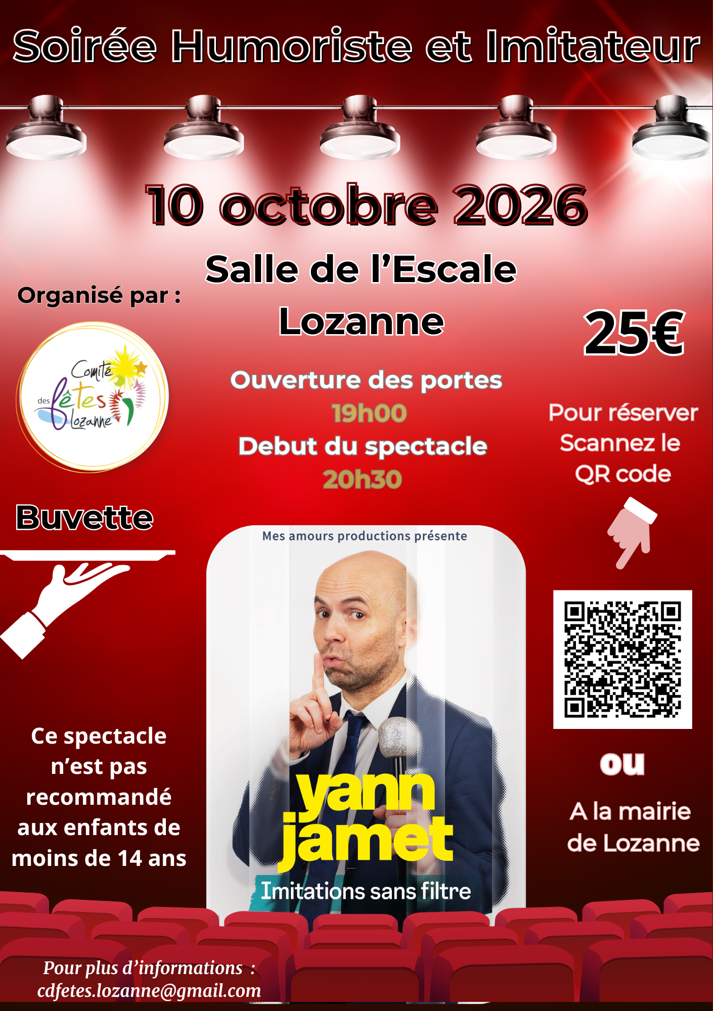 Soirée Humoriste et imitation 10 octobre